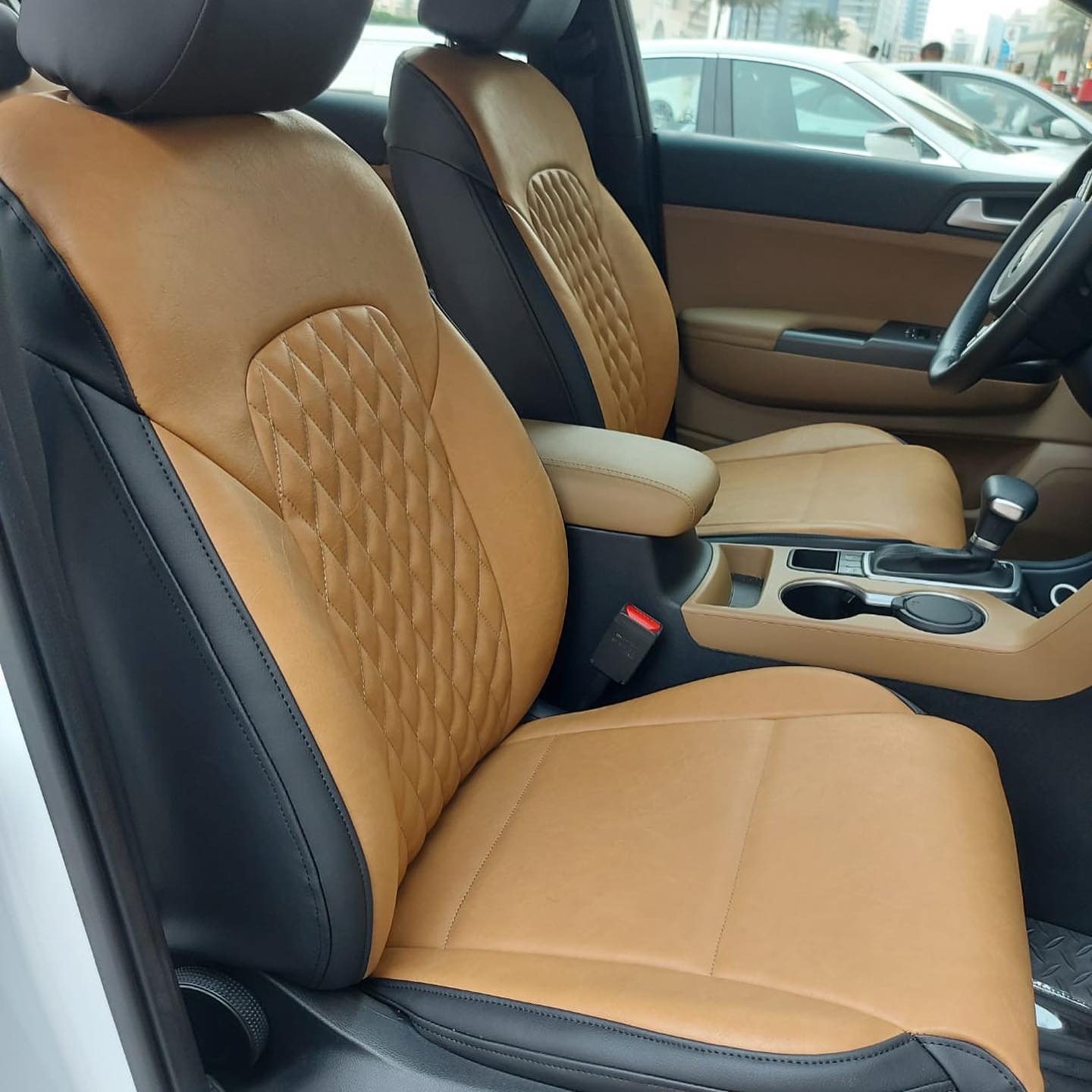 Custom car seats for SUV interior in Kuwait - Kia Sportage 2020